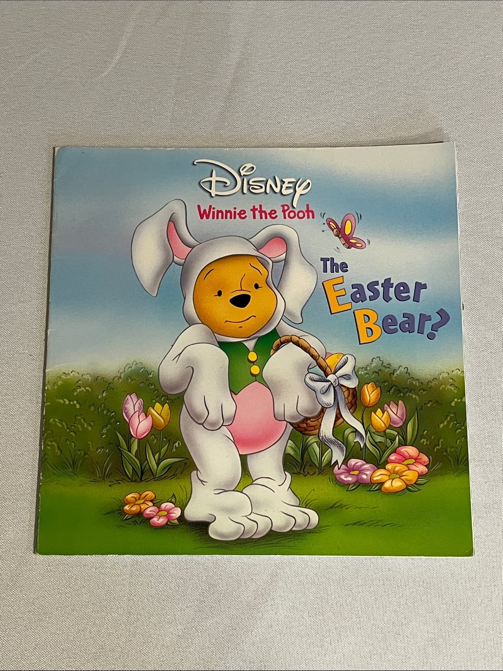 Disney Winnie the Pooh the Easter Bear Book  - Yellow, Pink, White, Green, Blue